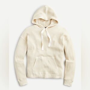 J.Crew Waffle pullover hoodie Size Large